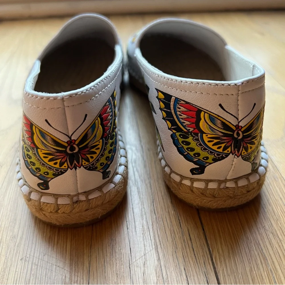 ASH White Leather Butterfly Espadrilles Shoes - Picture 5 of 5